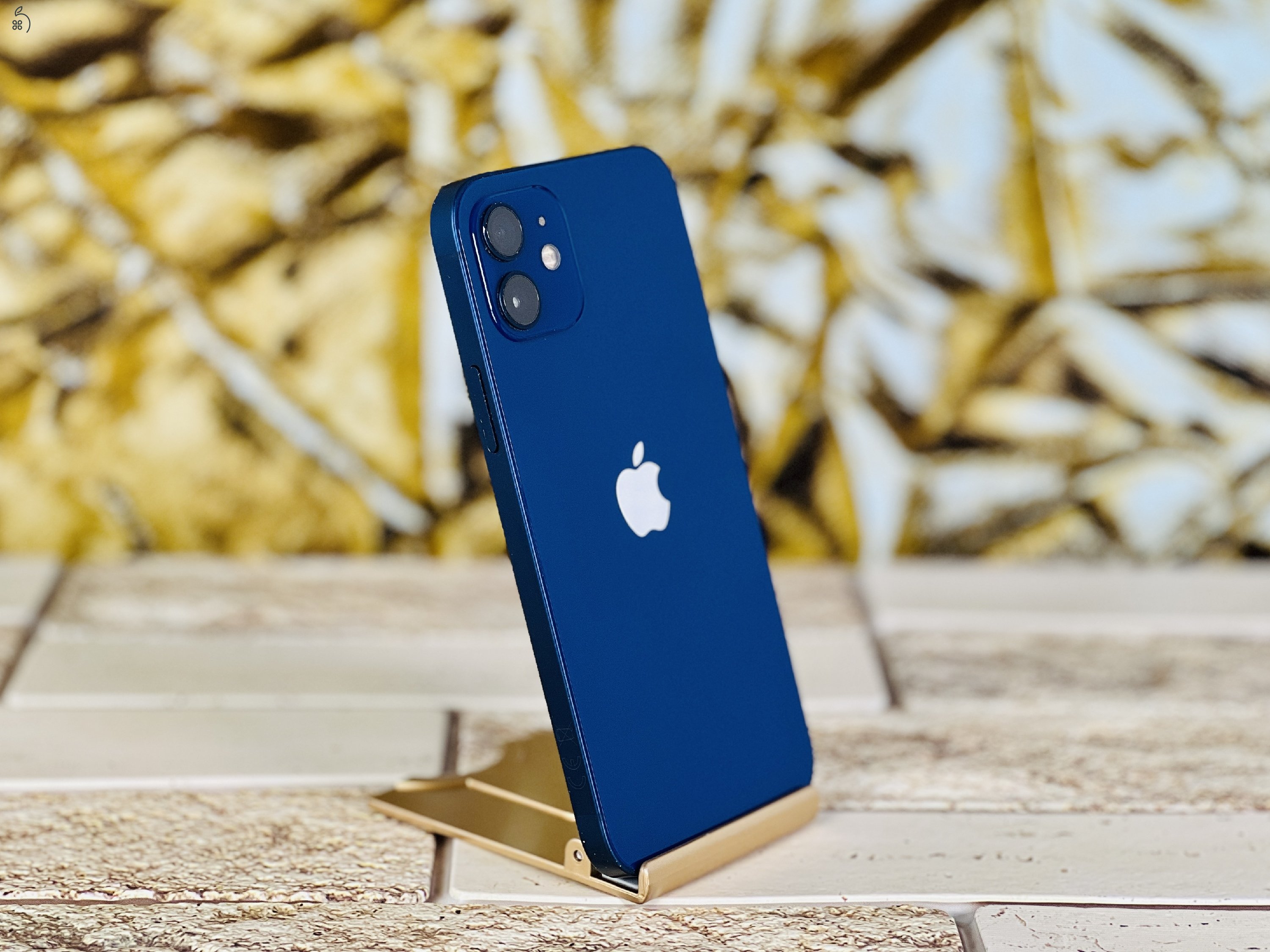 Eladó iPhone 12 128 GB Blue 100% aksi szép állapotú - 12 HÓ GARANCIA - S1779