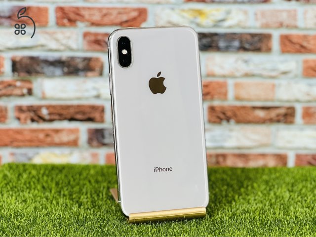 Eladó iPhone X 64 GB Silver 100% aksi szép állapotú - 12 HÓ GARANCIA - 1735