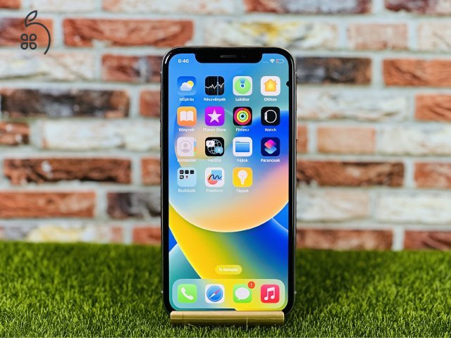 Eladó iPhone X 64 GB Silver 100% aksi szép állapotú - 12 HÓ GARANCIA - 1735