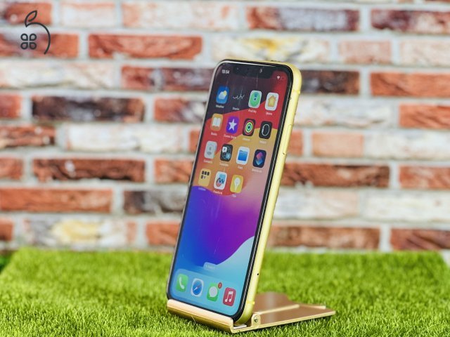 Eladó iPhone 11 128 GB Yellow szép állapotú - 12 HÓ GARANCIA - 1798