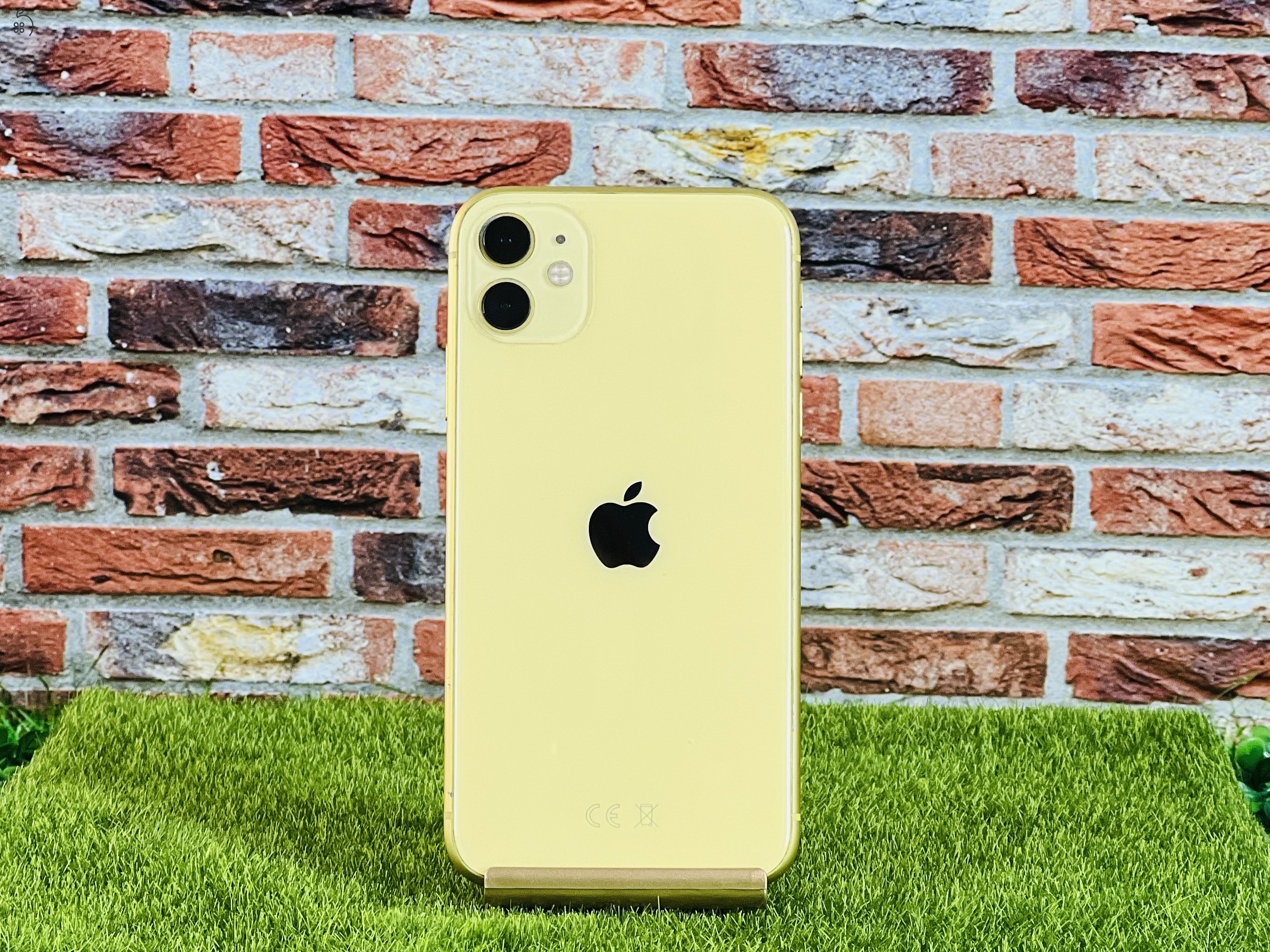 Eladó iPhone 11 128 GB Yellow szép állapotú - 12 HÓ GARANCIA - 1798