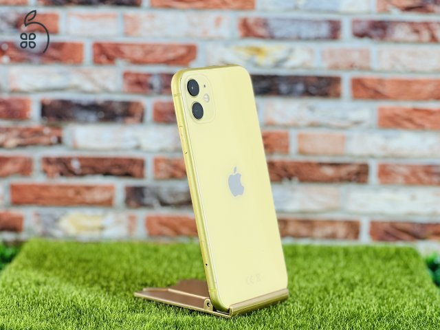 Eladó iPhone 11 128 GB Yellow szép állapotú - 12 HÓ GARANCIA - 1798