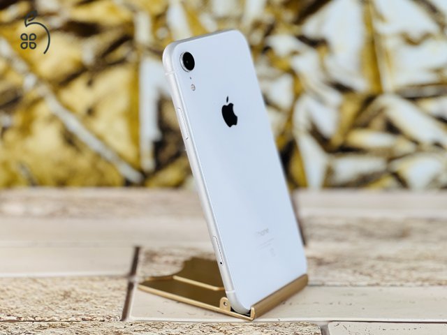 Eladó iPhone XR 64 GB White 100% aksi szép állapotú - 12 HÓ GARANCIA - S1807
