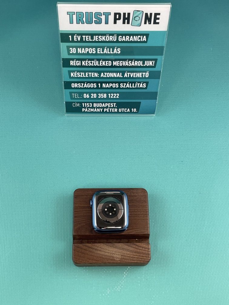 !! 1 ÉV GARANCIA !! Apple Watch Series 7 Kék LTE – 45mm – K4440