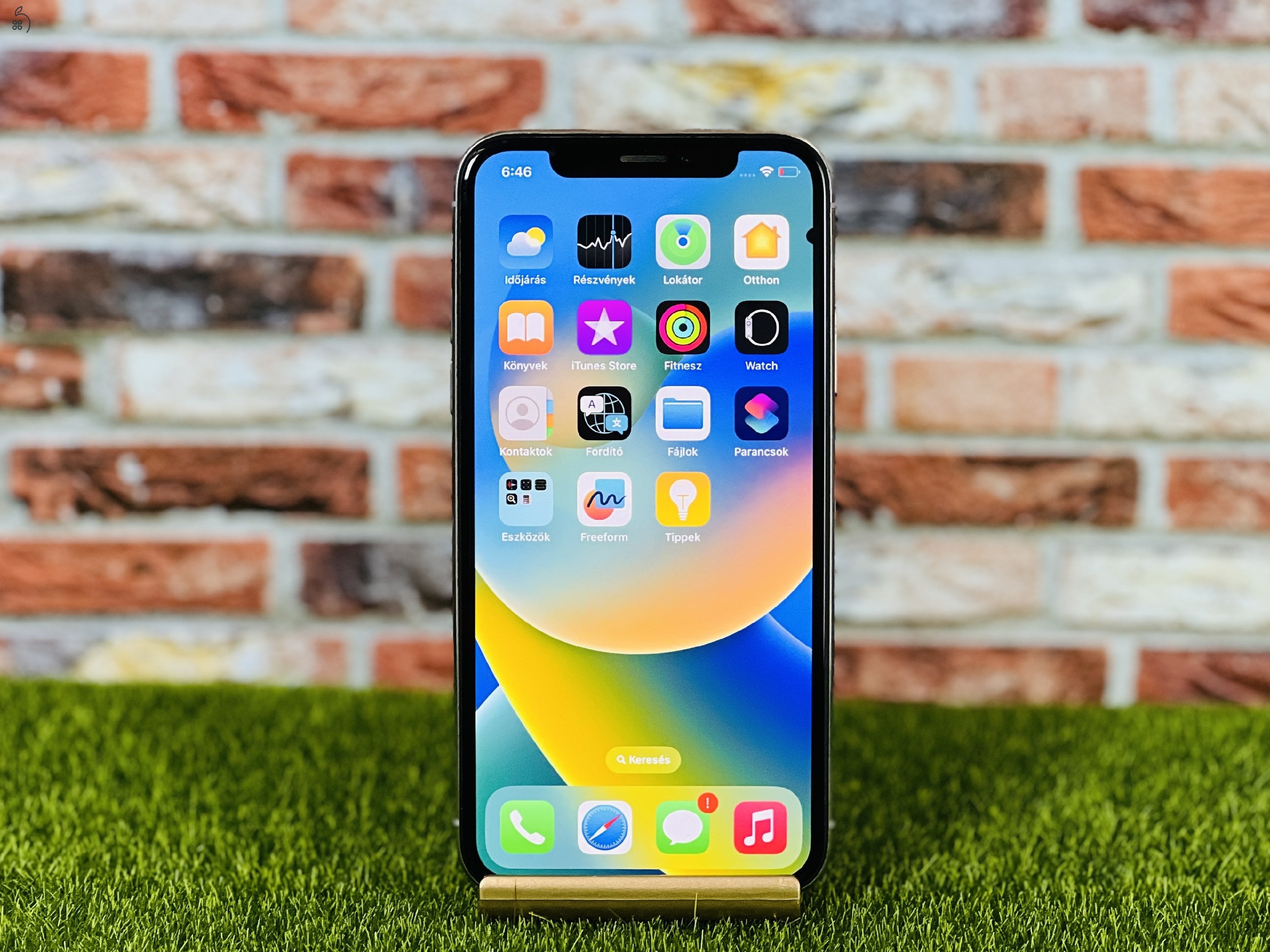 Eladó iPhone X 256 GB Silver 100% aksi szép állapotú - 12 HÓ GARANCIA - 1780