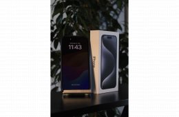 Iphone 15 Pro, Hibátlan-Új, 100% Akku, 10 hó garanciával, 256-GB