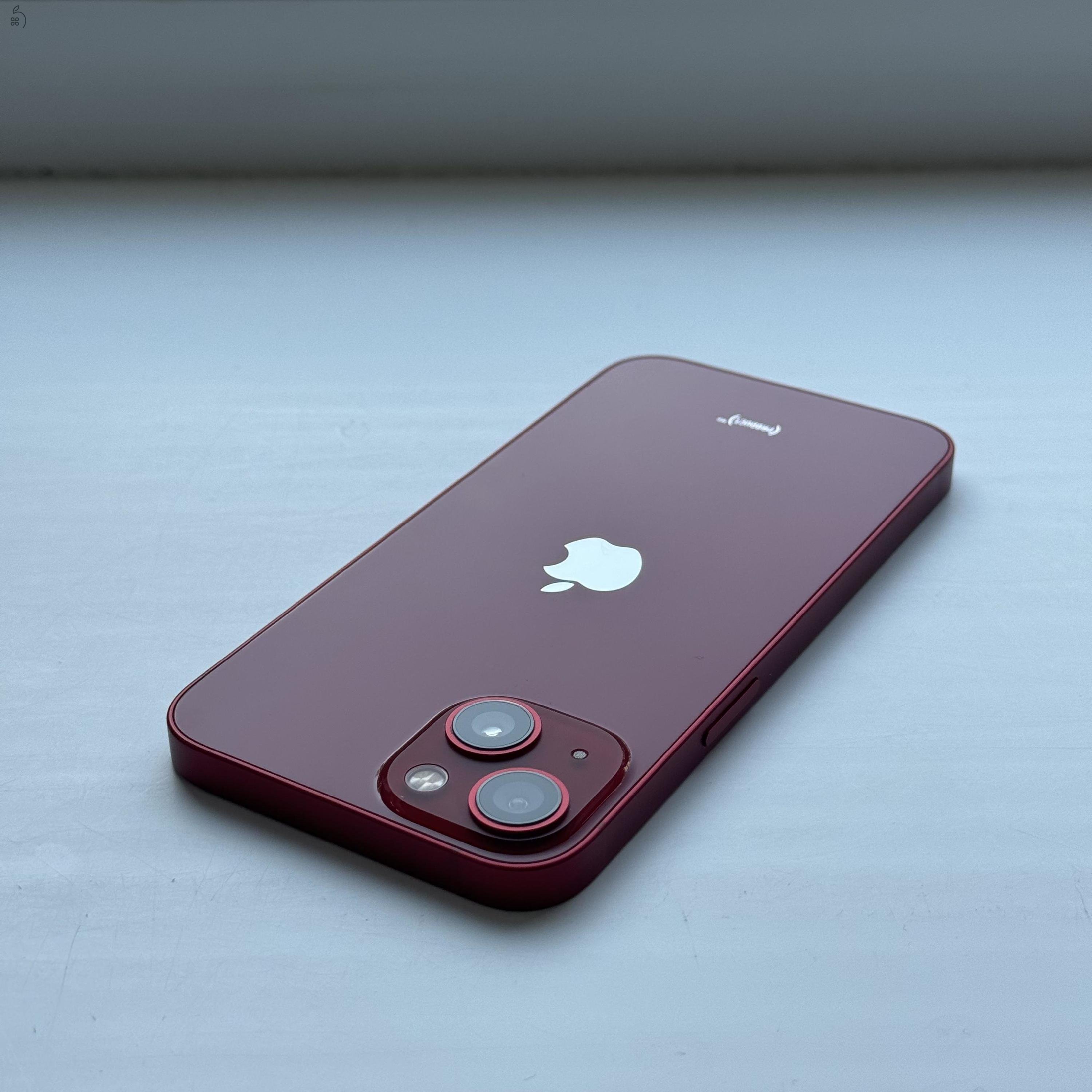 iPhone 13 128GB Red - Kártyfüggetlen, 1 ÉV GARANCIA, 100% Akkumulátor