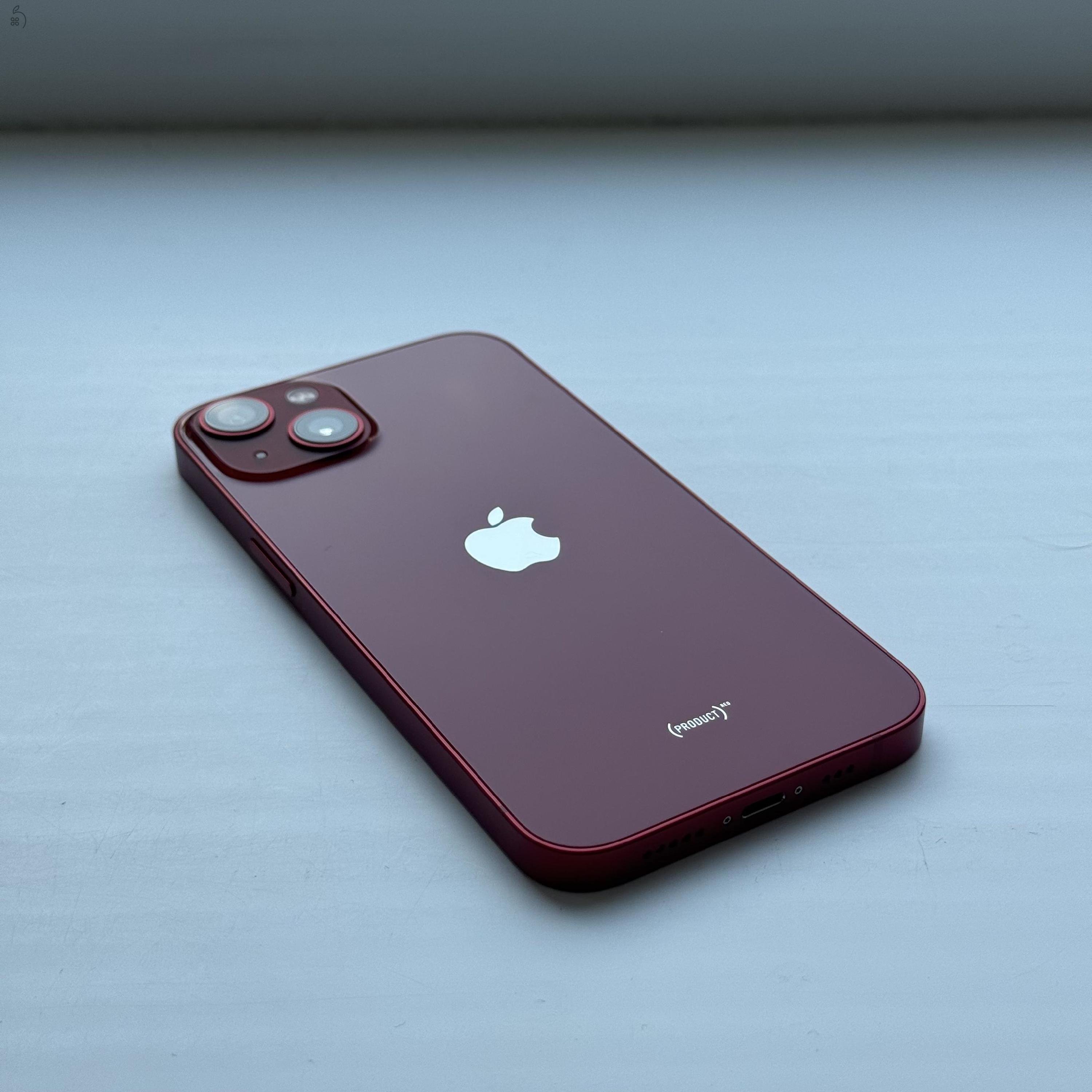 iPhone 13 128GB Red - Kártyfüggetlen, 1 ÉV GARANCIA, 100% Akkumulátor