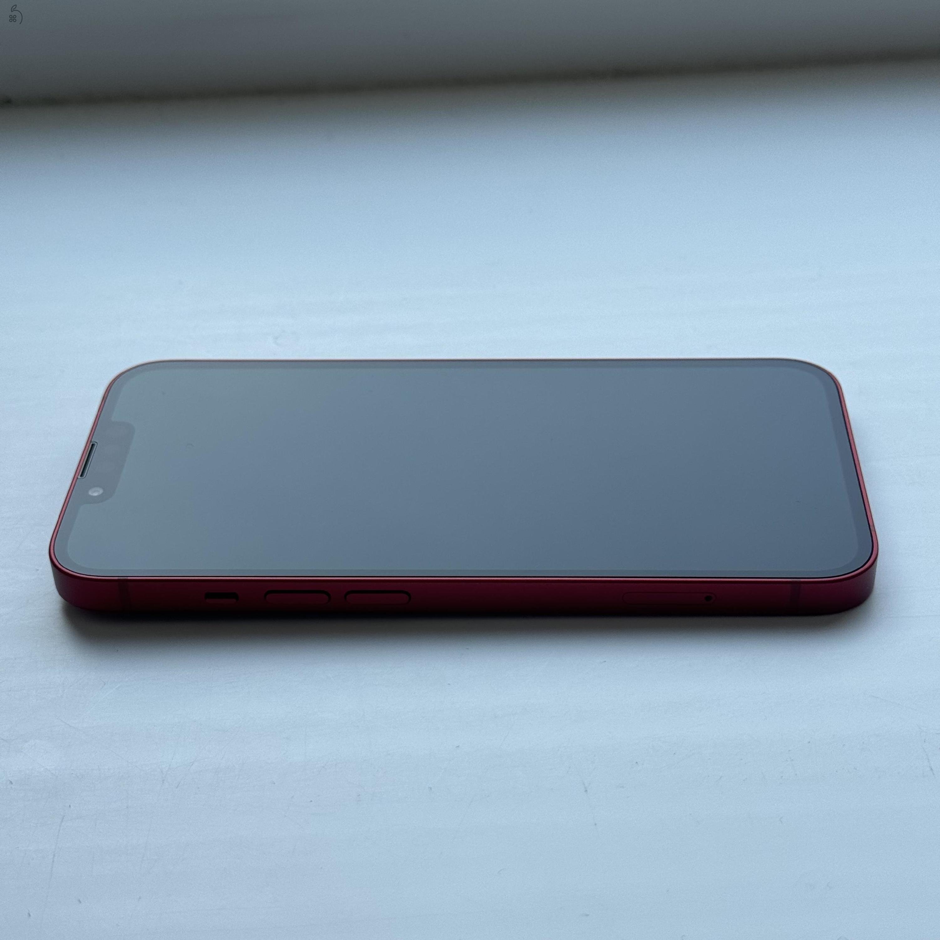 iPhone 13 128GB Red - Kártyfüggetlen, 1 ÉV GARANCIA, 100% Akkumulátor