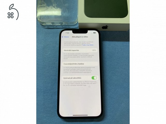 Szép állapotú,hibátlan működésű zöld iPhone 13 128gb eladó!