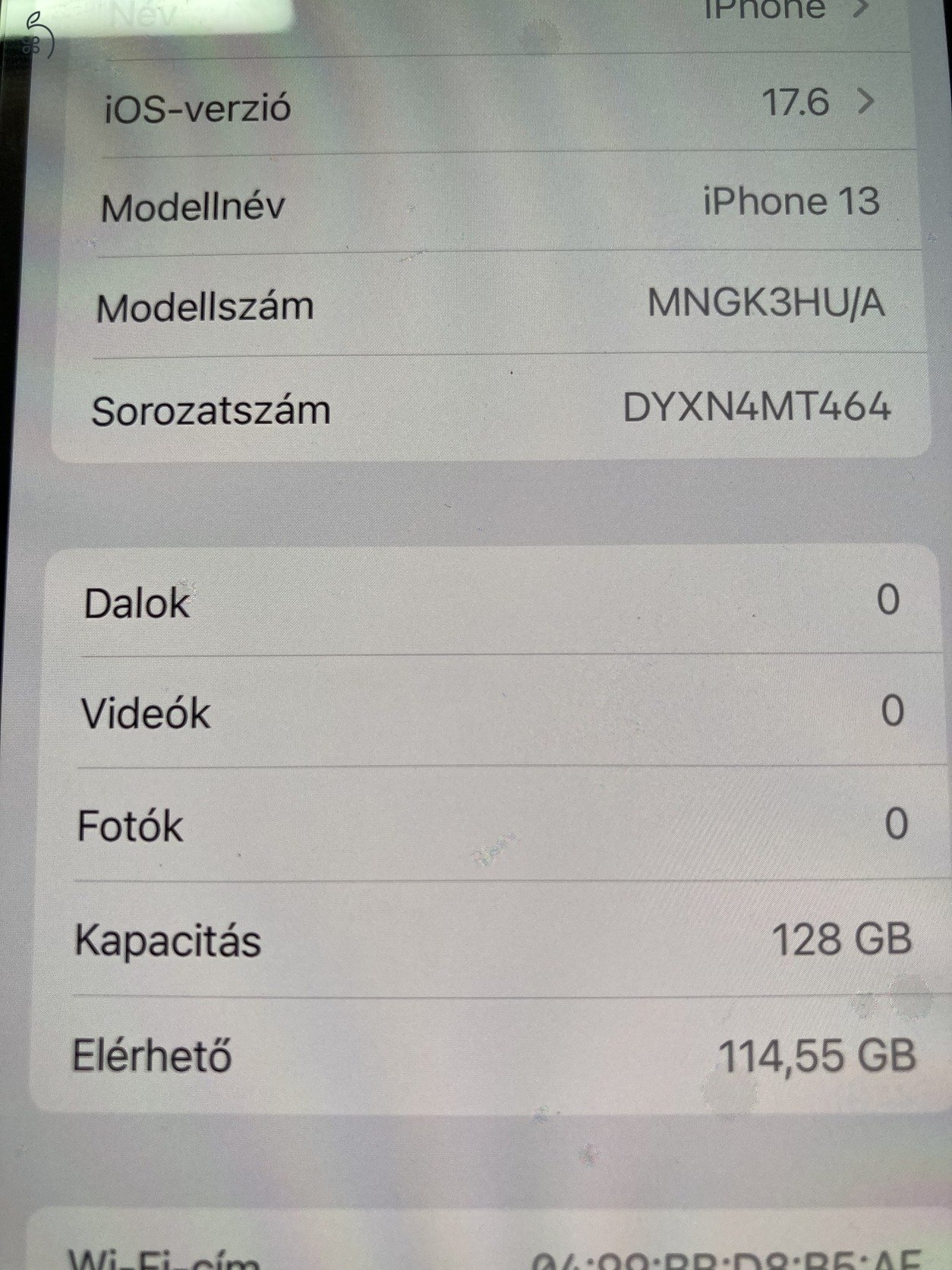 Szép állapotú,hibátlan működésű zöld iPhone 13 128gb eladó!