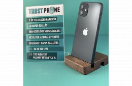 !! KIÁRUSÍTÁS !! Iphone 12 Fekete 128GB 100% Akkumulátor. WWW.TRUSTPHONE.HU