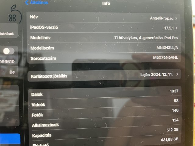 iPad Pro 512Gb, garanciális