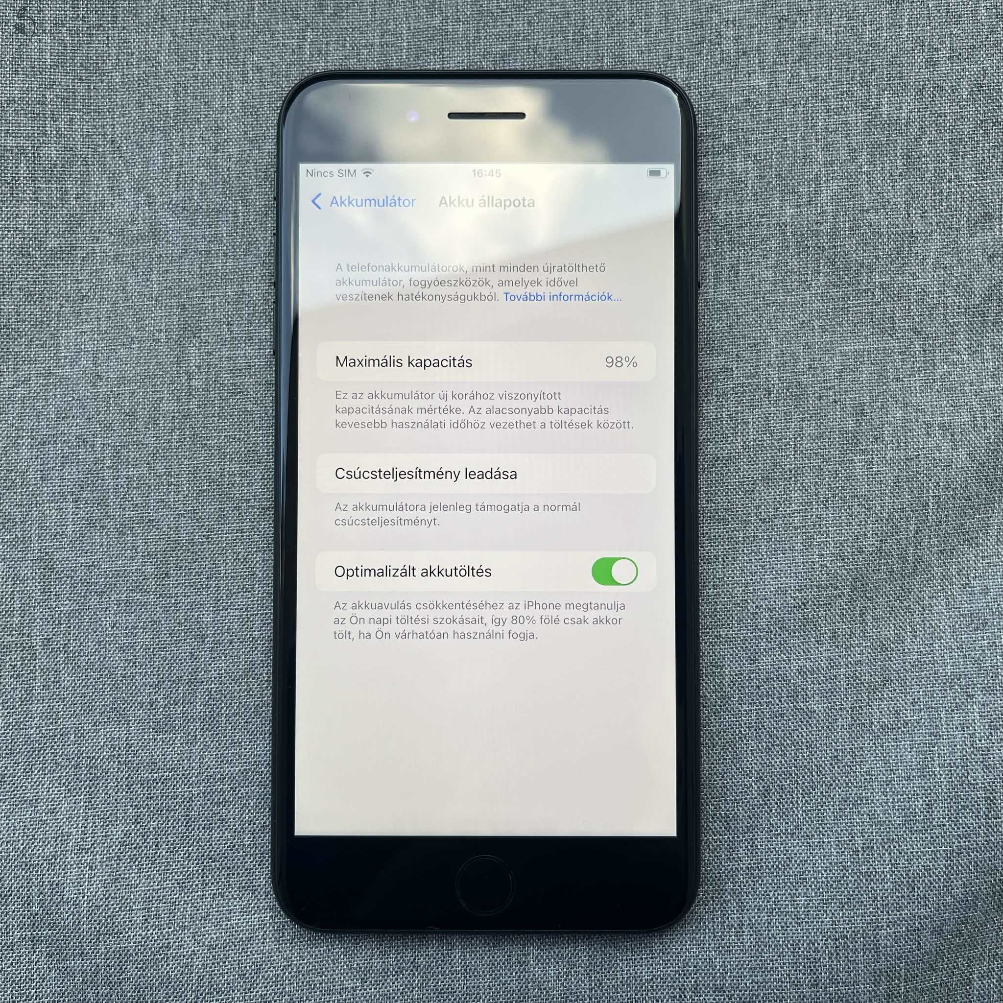 Eladó iPhone 7 Plus, 128GB, kitűnő állapotban