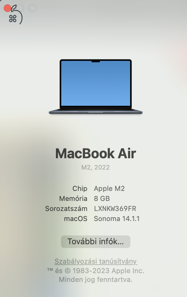 MacBook Air M2 256GB   8GB RAM 