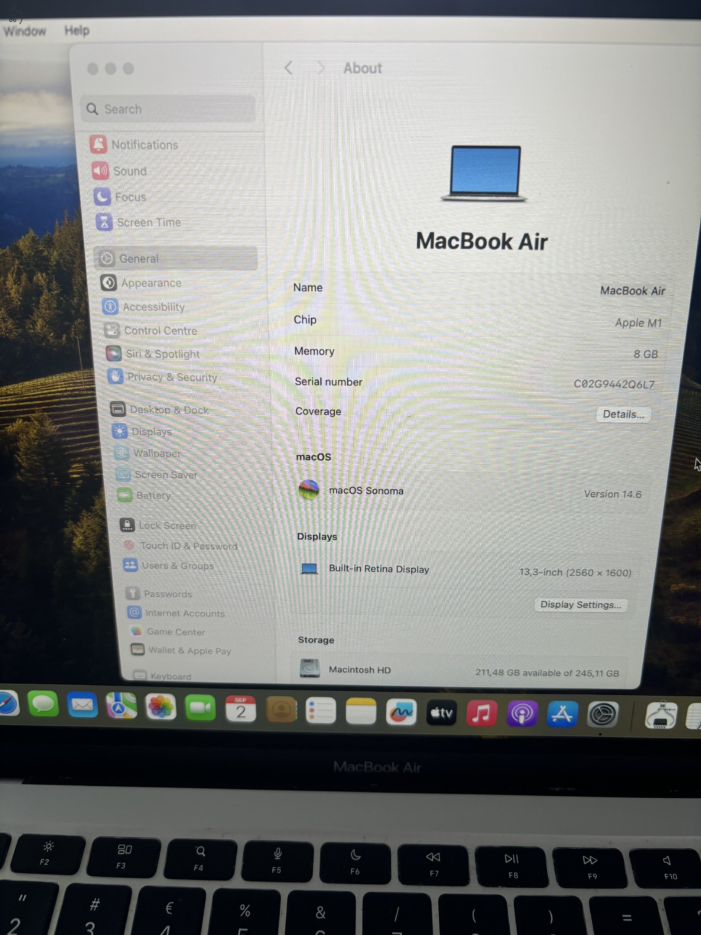 Macbook Air M1 8GB