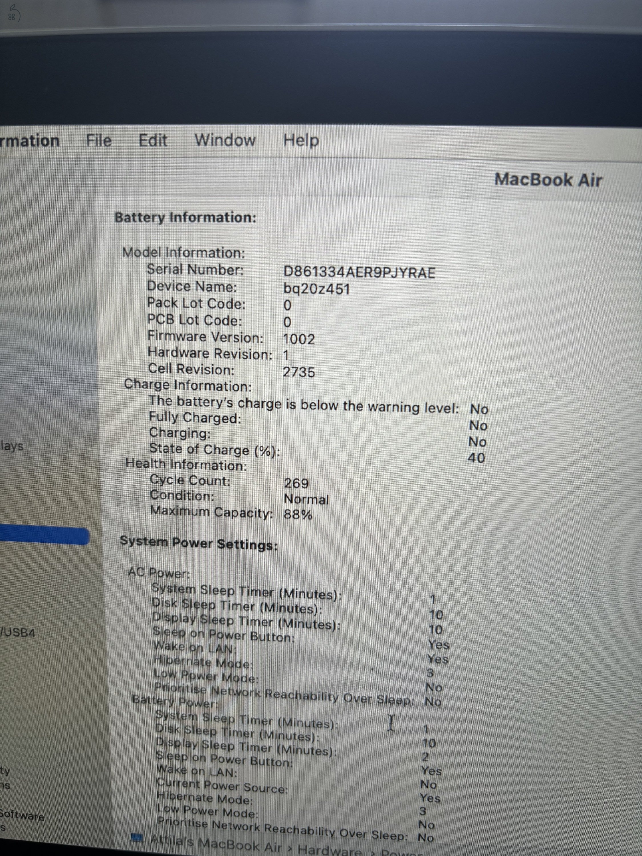 Macbook Air M1 8GB