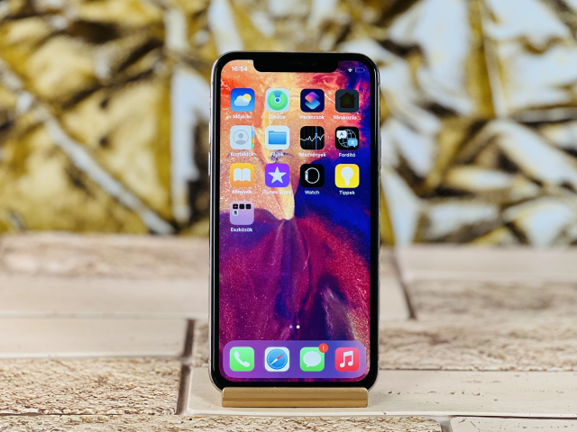 Eladó iPhone X 256 GB Silver szép állapotú - 12 HÓ GARANCIA