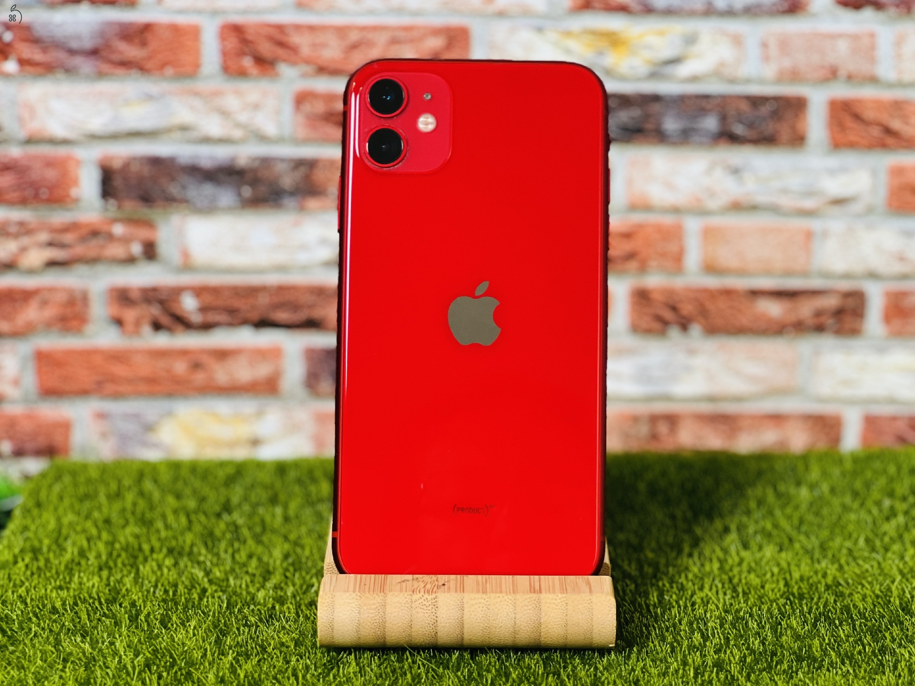 Eladó iPhone 11 64 GB PRODUCT RED 100% aksi szép állapotú - 12 HÓ GARANCIA - 056