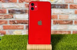 Eladó iPhone 11 64 GB PRODUCT RED 100% aksi szép állapotú - 12 HÓ GARANCIA - 056