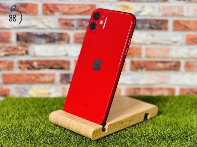 Eladó iPhone 11 64 GB PRODUCT RED 100% aksi szép állapotú - 12 HÓ GARANCIA - 056