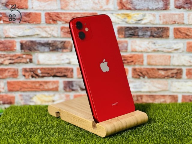 Eladó iPhone 11 64 GB PRODUCT RED 100% aksi szép állapotú - 12 HÓ GARANCIA - 056