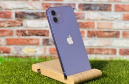 Eladó iPhone 12 64 GB Purple 100% aksi szép állapotú - 12 HÓ GARANCIA - 023