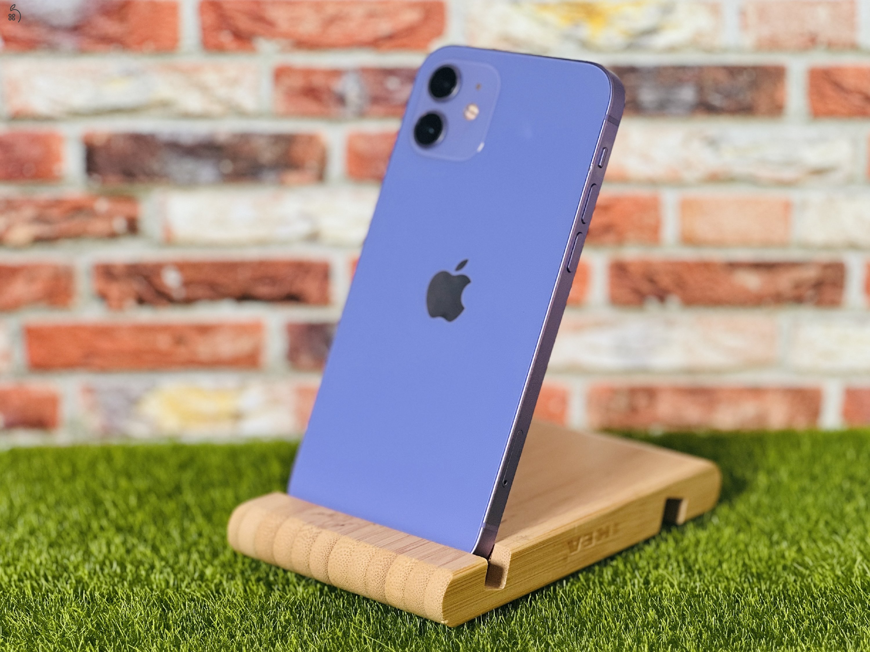 Eladó iPhone 12 64 GB Purple 100% aksi szép állapotú - 12 HÓ GARANCIA - 023