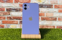 Eladó iPhone 12 64 GB Purple 100% aksi szép állapotú - 12 HÓ GARANCIA - 023