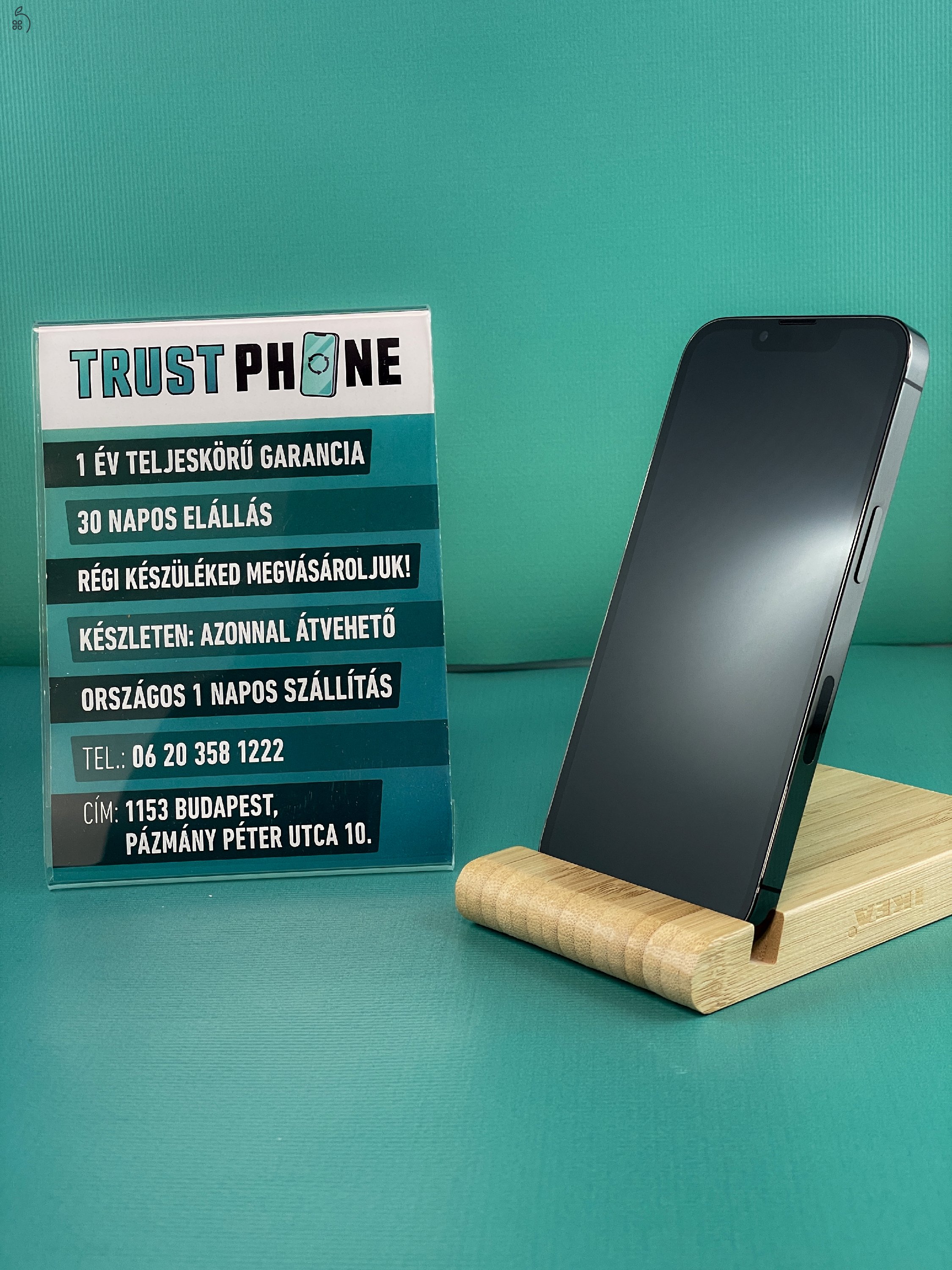 !! BLACK FRIDAY !! Iphone 13 pro Több színben 128GB és 256GB 100% Akkumulátor. WWW.TRUSTPHONE.HU