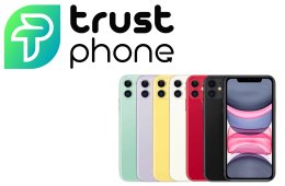 !! AKCIÓ !! Iphone 11 Fekete, Fehér, Piros 64GB és 128GB 100% Akkumulátor. WWW.TRUSTPHONE.HU