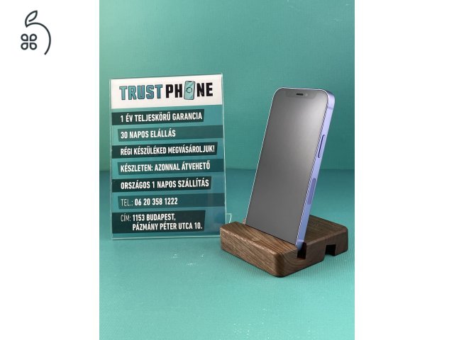 !! KIÁRUSÍTÁS !! Iphone 12 Több színben 64GB és 128GB 100% Akkumulátor. WWW.TRUSTPHONE.HU