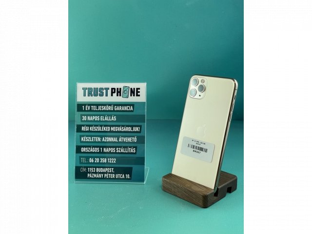 !! 1 ÉV GARANCIA !! iPhone 11 Pro Max Gold 64 GB – BM307 – 100% AKKU