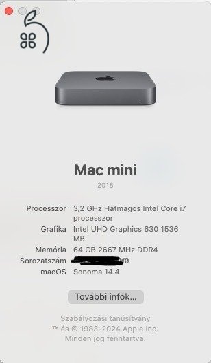 Mac Mini 2018 512 GB SSD 64 GB RAM