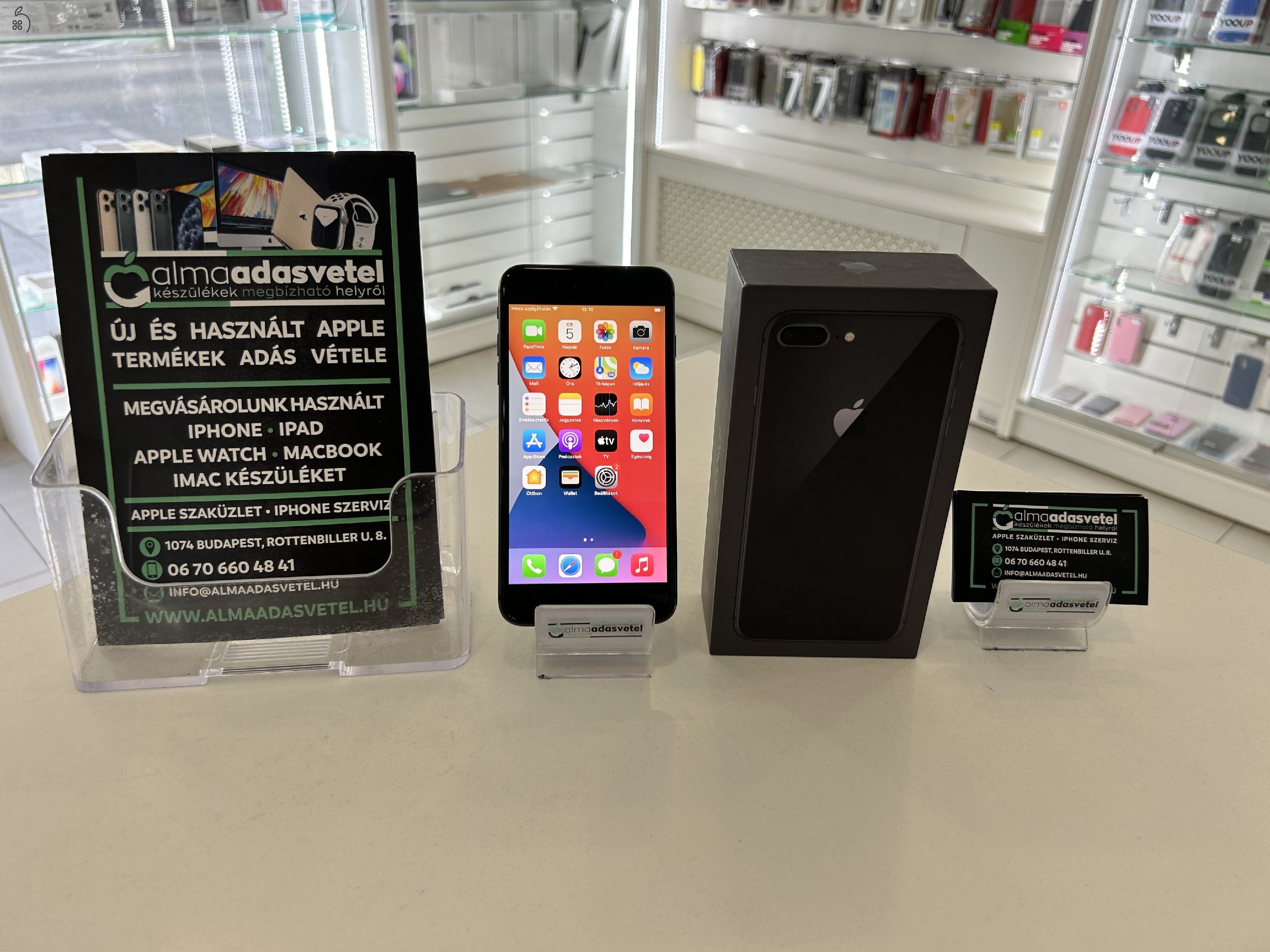 iPhone  8 Plus 64GB Yettel/1 hónap gar./Akku 83/p3625/