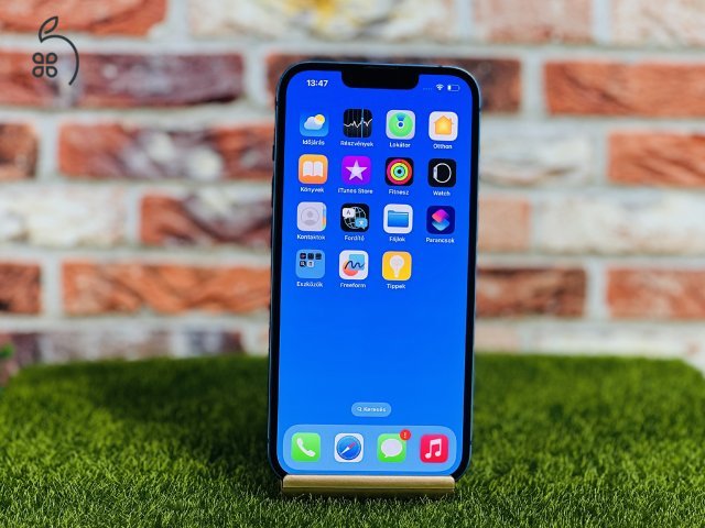 Eladó iPhone 13 128 GB Blue 100% aksi szép állapotú - 12 HÓ GARANCIA - 087