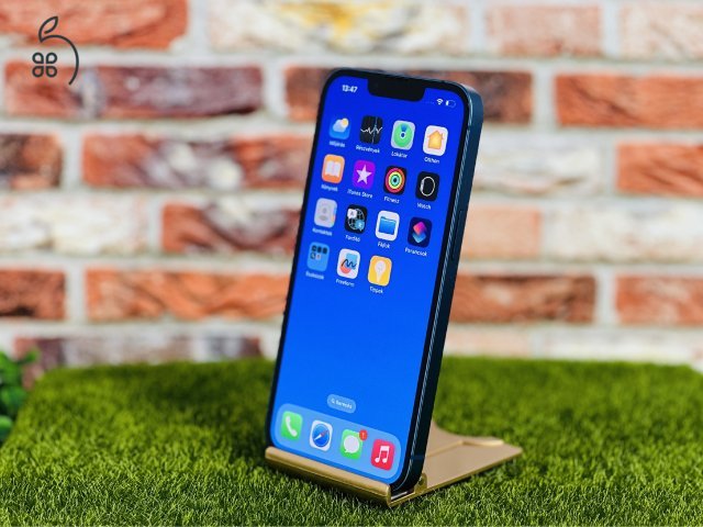 Eladó iPhone 13 128 GB Blue 100% aksi szép állapotú - 12 HÓ GARANCIA - 087