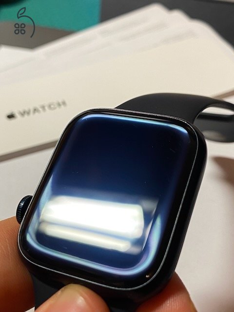 Apple Watch S8 45 mm Cellular Midnight !!6 Hónap Apple Gari!! Akku 100% + Tartozékok