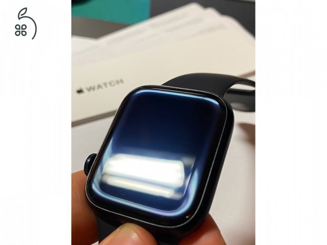 Apple Watch S8 45 mm Cellular Midnight !!6 Hónap Apple Gari!! Akku 100% + Tartozékok