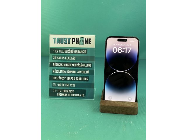 !! 1 ÉV GARANCIA !! iPhone 14 Pro Graphite 128 GB – BM469 – 93% AKKU