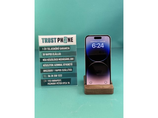 !! 1 ÉV GARANCIA !! iPhone 14 Pro Silver 256 GB – BM1214 – 89% AKKU