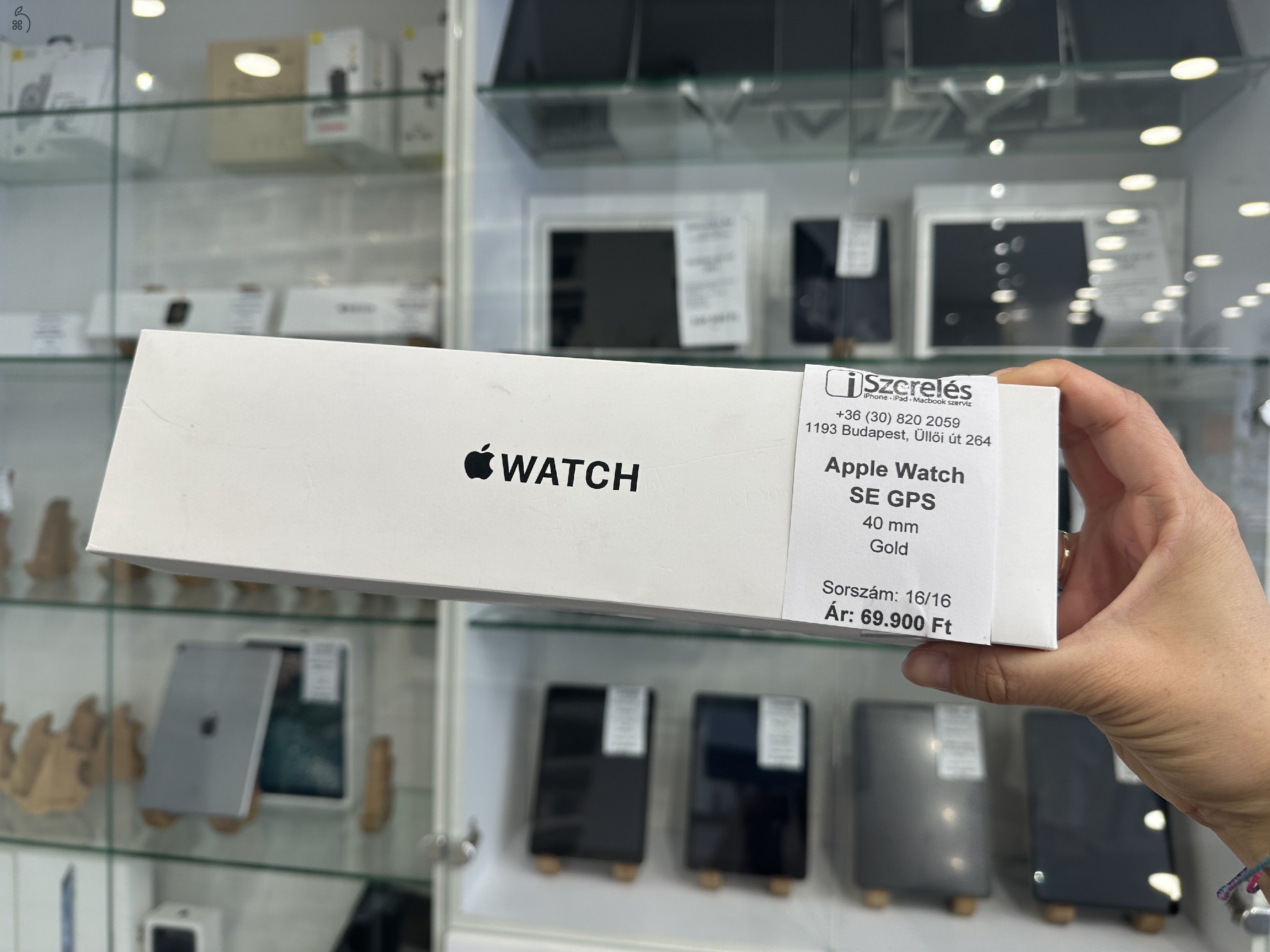 Apple Watch SE 40 mm gold garanciával (16/16)