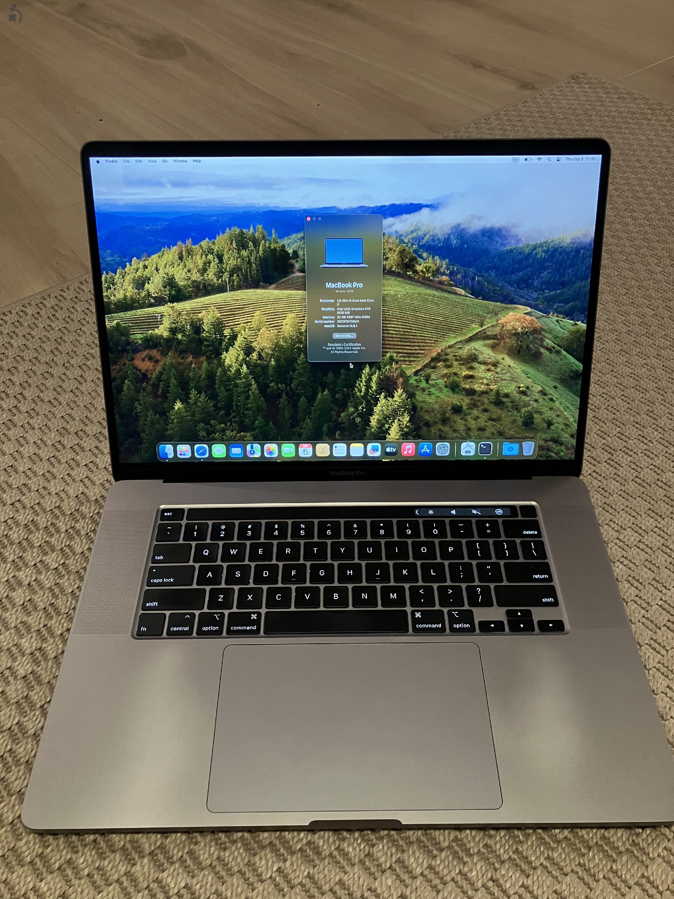 Eladó MacBook Pro Retina 16”