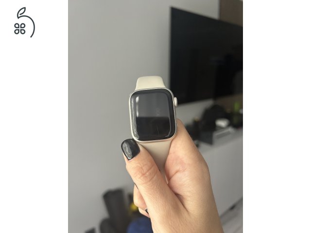 Apple Watch Series 7 GPS 41mm, csillagfény, csillagfény sportszíjjal