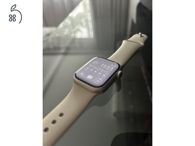 Apple Watch Series 7 GPS 41mm, csillagfény, csillagfény sportszíjjal