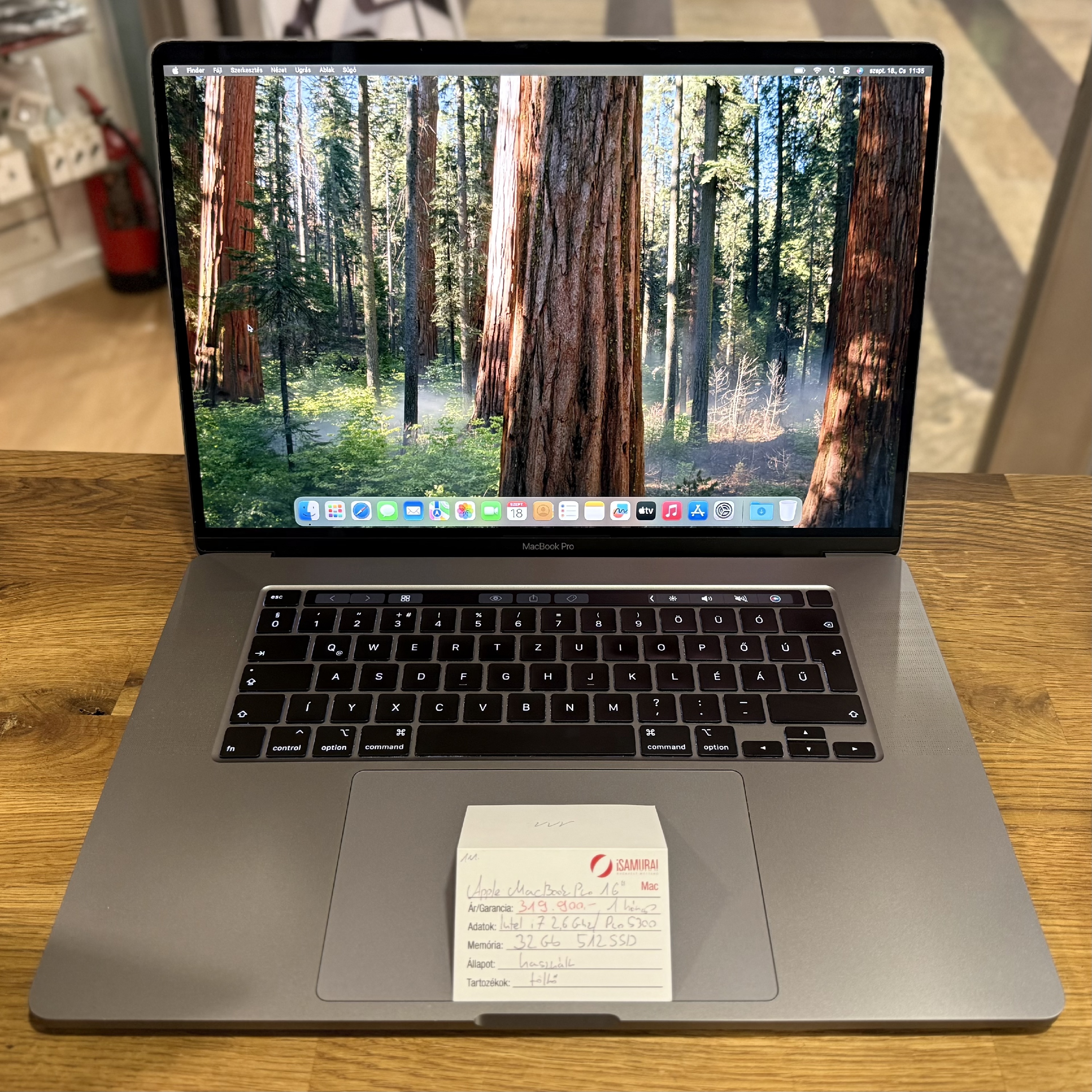 111. Apple MacBook Pro 16″ - 2019 - i7 - 32 GB RAM - 512 SSD
