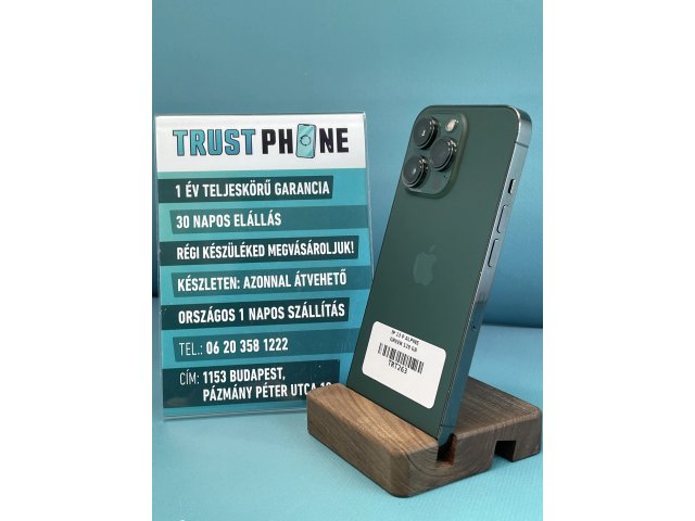 !! 1 ÉV GARANCIA !! iPhone 13 Pro Alpine Green 128 GB – 4311VA – 100% AKKU