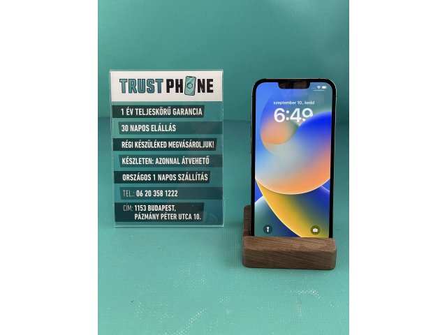 !! 1 ÉV GARANCIA !! iPhone 13 Pro Graphite 256 GB – BM314 – 100% AKKU