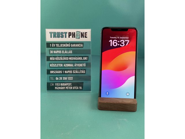 !! 1 ÉV GARANCIA !! iPhone 11 Pro Max Midnight Green 64 GB – 4328 – 100% AKKU