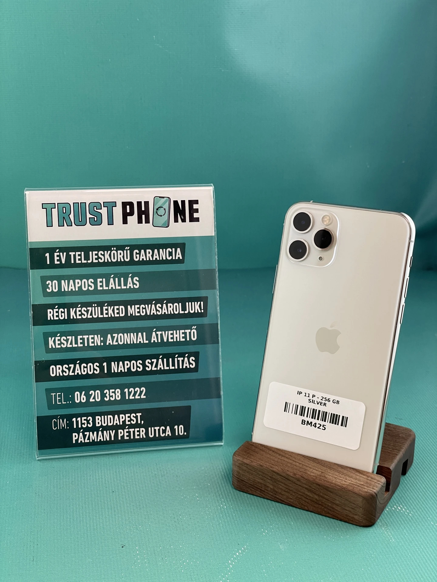 !! 1 ÉV GARANCIA !! iPhone 11 Pro Silver 256 GB – BM425 – 89% AKKU